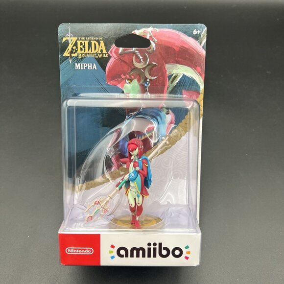 Nintendo The Legend of Zelda: Breath of the Wild Mipha Amiibo Figurine NIB - Picture 1 of 10